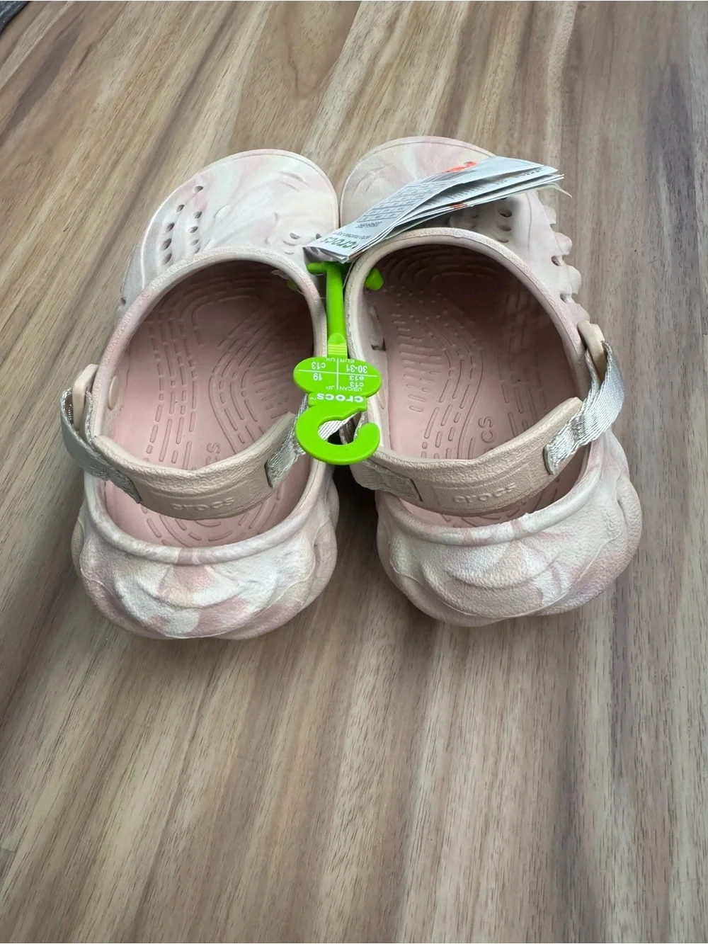Crocs Kids Echo Clog Pink Marble C13 NWT